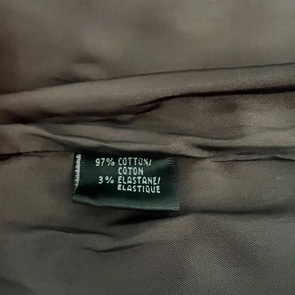 LaFayette 148 Chocolate Brown Knee Length Lined Career Cotton Blend Fall Skirt 4